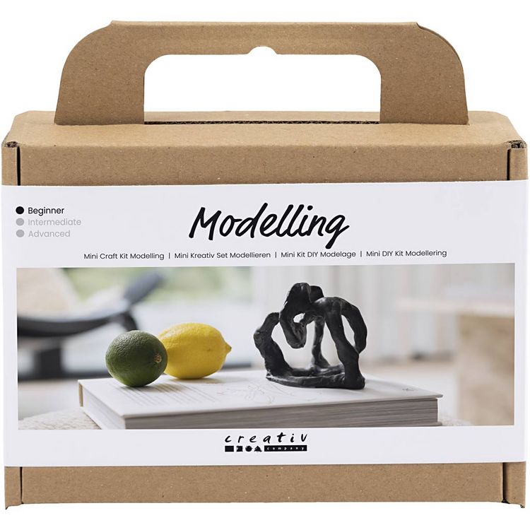 Produktbild: Creativ Company DIY Sets Modellieren Mini Kreativ Set Modellieren, Schwarz, Objekte formen, Kreativ Box