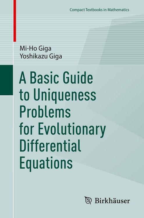 Produktbild: A Basic Guide to Uniqueness Problems for Evolutionary Differential Equations