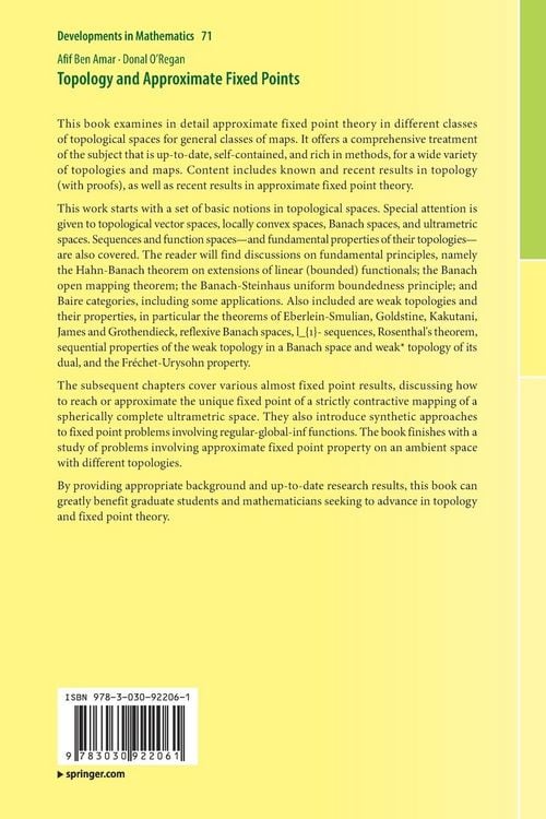Produktbild: Topology and Approximate Fixed Points