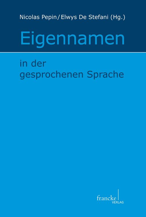 Produktbild: Eigennamen in der gesprochenen Sprache