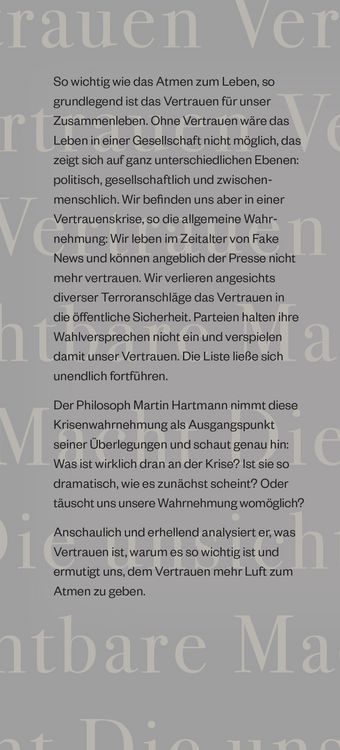 Produktbild: Vertrauen &ndash; Die unsichtbare Macht