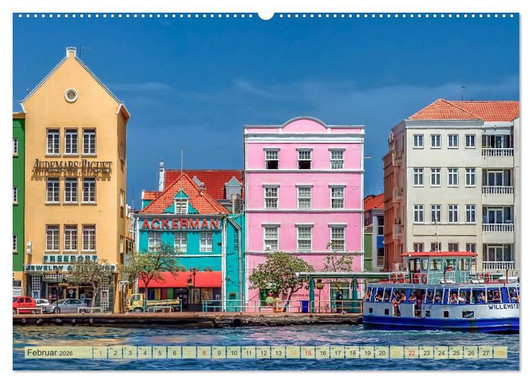 Produktbild: Reise in die Karibik - von den Bahamas bis Aruba (Wandkalender 2026 DIN A2 quer), CALVENDO Monatskalender