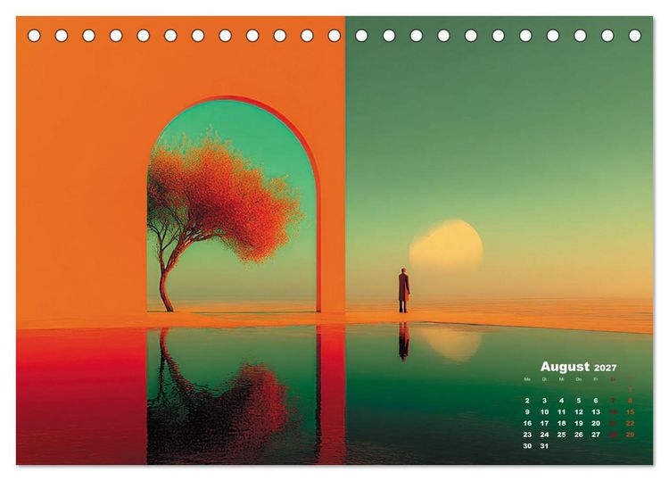 Produktbild: Die Essenz der leisen Formen (Tischkalender 2027 DIN A5 quer), CALVENDO Monatskalender