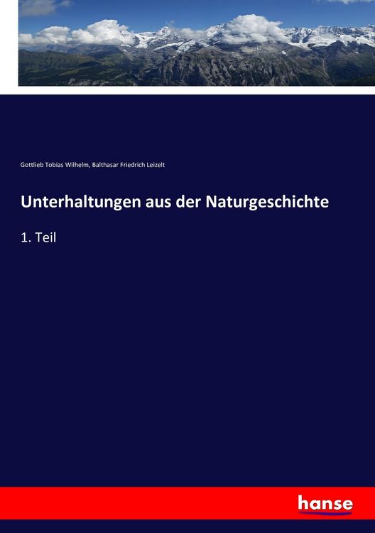 Produktbild: Unterhaltungen aus der Naturgeschichte