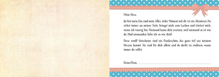 Produktbild: Was ich an dir liebe &ndash; 12 pers&ouml;nliche Gutscheine f&uuml;r dich