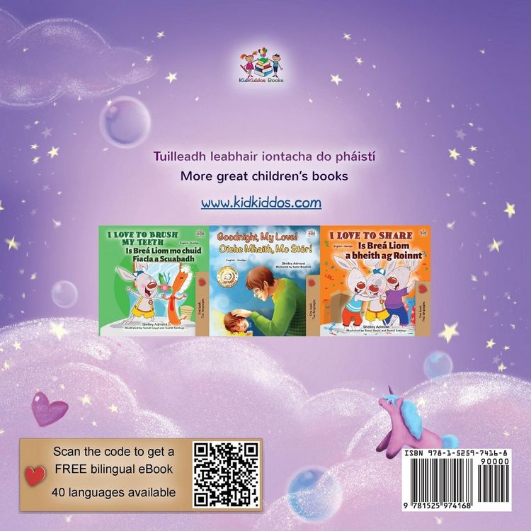 Produktbild: Sweet Dreams, My Love (Irish English Bilingual Children's Book)