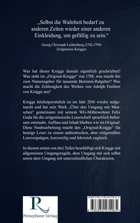 Produktbild: Der Original-Knigge in modernem Deutsch