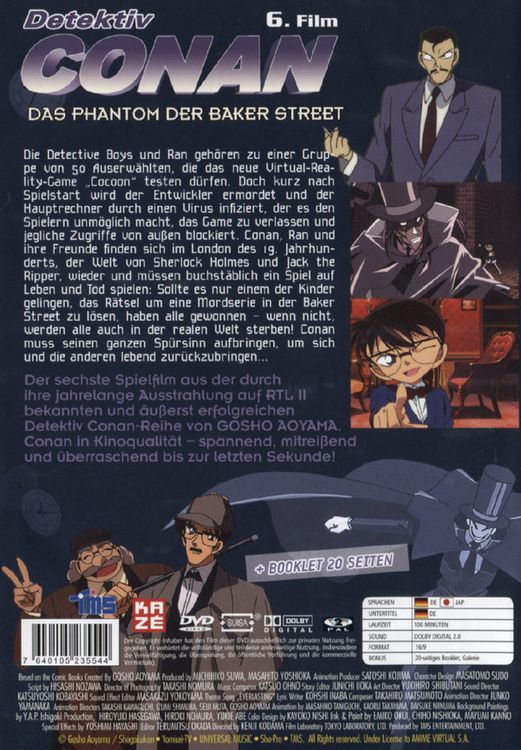 Produktbild: Detektiv Conan - 6. Film: Das Phantom der Baker Street