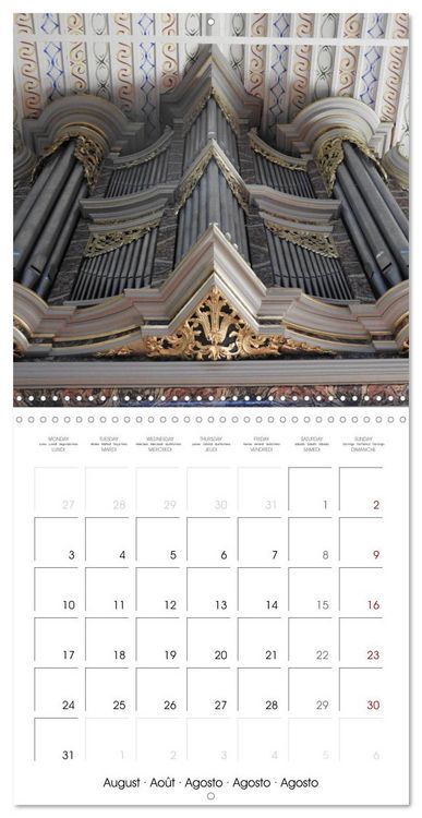 Produktbild: Fantastic German Church Organs (Wall Calendar 2026 12 &times; 12 Inch) CALVENDO 12 Month Wall Calendar