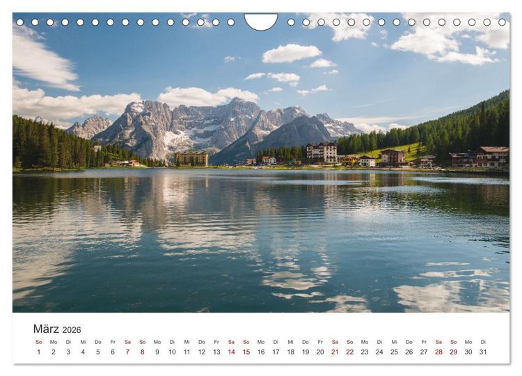 Produktbild: Alpensee - Wunder der Natur (Wandkalender 2026 DIN A4 quer), CALVENDO Monatskalender