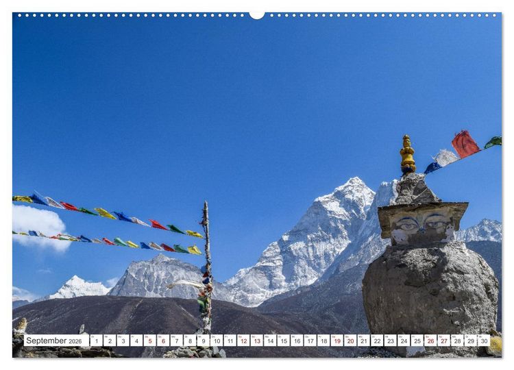 Produktbild: Nepal- Trekking durchs Hochgebirge (hochwertiger Premium Wandkalender 2026 DIN A2 quer), Kunstdruck in Hochglanz