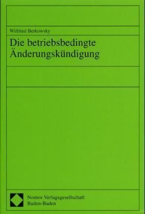 Produktbild: Die betriebsbedingte &Auml;nderungsk&uuml;ndigung