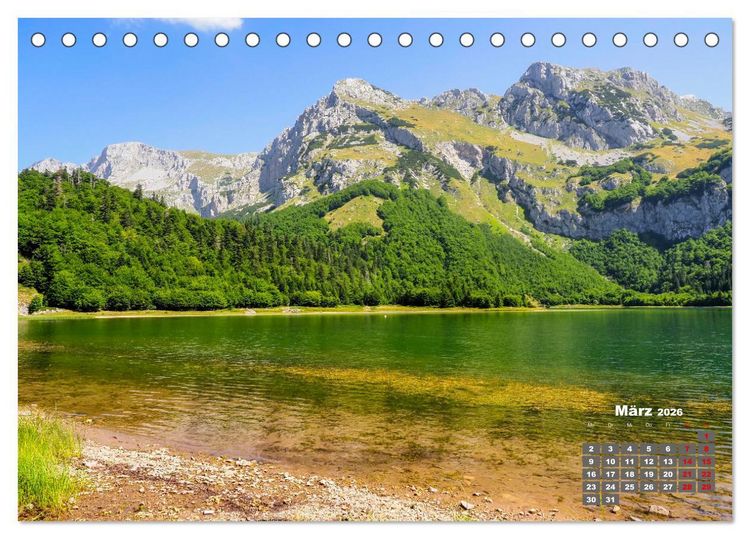 Produktbild: Sutjeska-Nationalpark (Tischkalender 2026 DIN A5 quer), CALVENDO Monatskalender