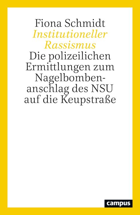 Produktbild: Institutioneller Rassismus