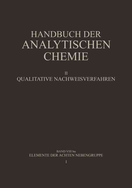 Produktbild: Elemente der Achten Nebengruppe