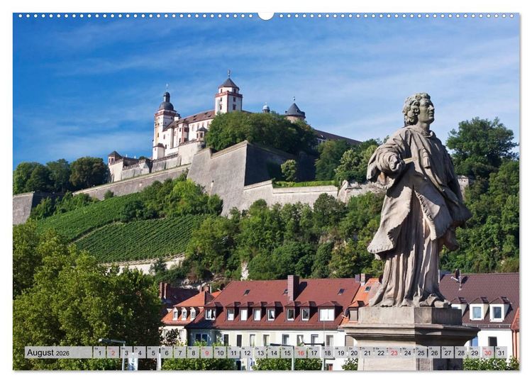 Produktbild: W&Uuml;RZBURG - ALTSTADT IMPRESSIONEN (Wandkalender 2026 DIN A2 quer), CALVENDO Monatskalender