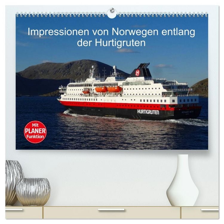 Produktbild: Impressionen von Norwegen entlang der Hurtigruten (hochwertiger Premium Wandkalender 2026 DIN A2 quer), Kunstdruck in Hochglanz
