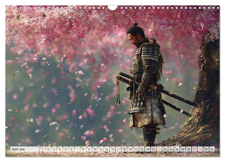 Produktbild: Die Seele des Schwertes &ndash; Samurai im Bild (Wandkalender 2026 DIN A3 quer), CALVENDO Monatskalender