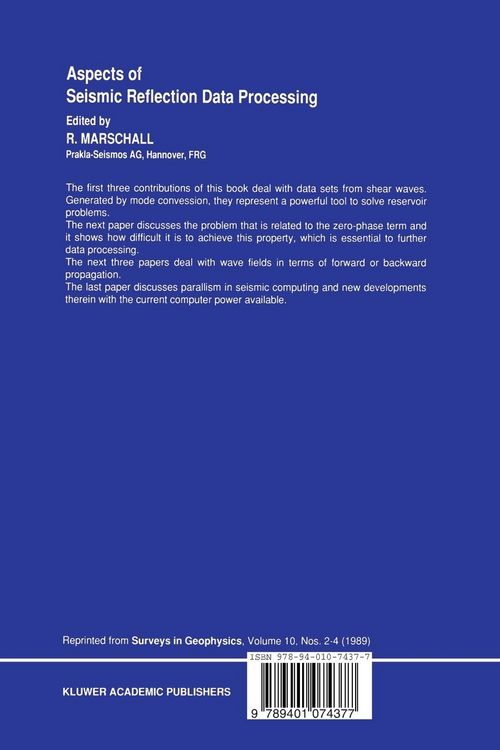 Produktbild: Aspects of Seismic Reflection Data Processing