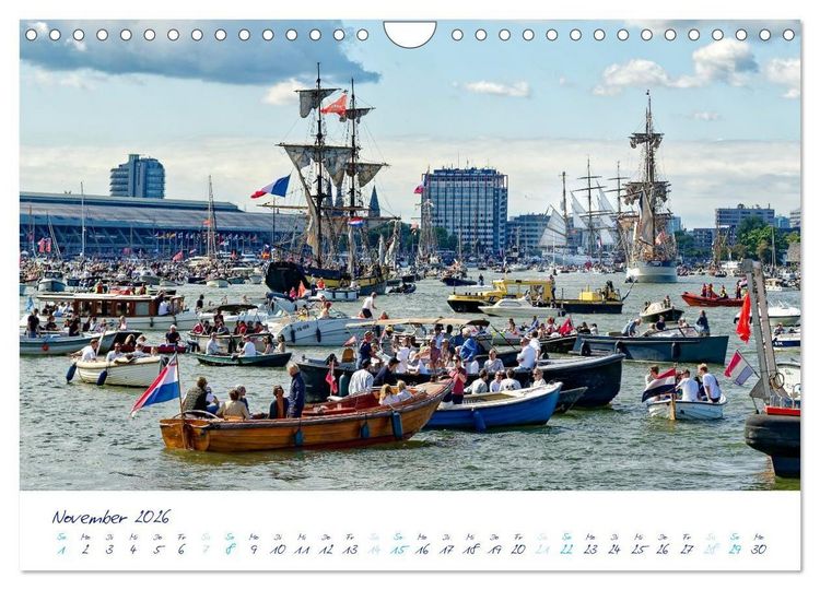 Produktbild: SAIL Amsterdam (Wandkalender 2026 DIN A4 quer), CALVENDO Monatskalender