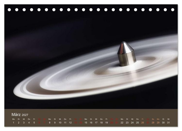 Produktbild: Vinyl im Fokus (Tischkalender 2027 DIN A5 quer), CALVENDO Monatskalender