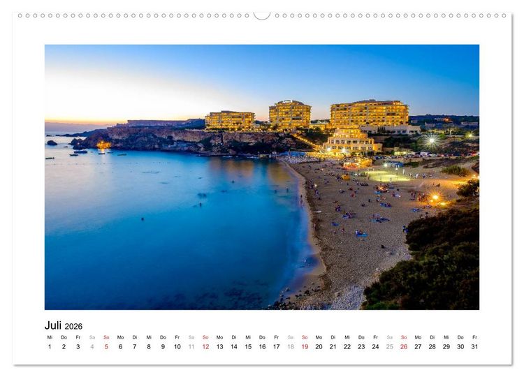 Produktbild: Magisches Malta und Gozo (hochwertiger Premium Wandkalender 2026 DIN A2 quer), Kunstdruck in Hochglanz