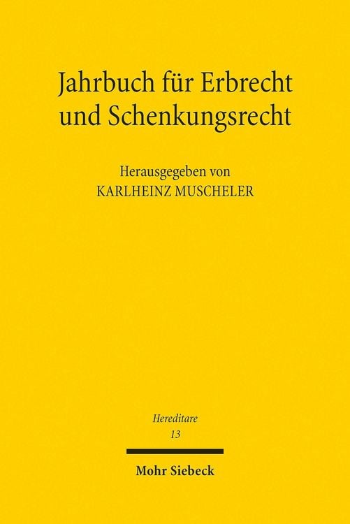Produktbild: Jahrbuch f&uuml;r Erbrecht und Schenkungsrecht