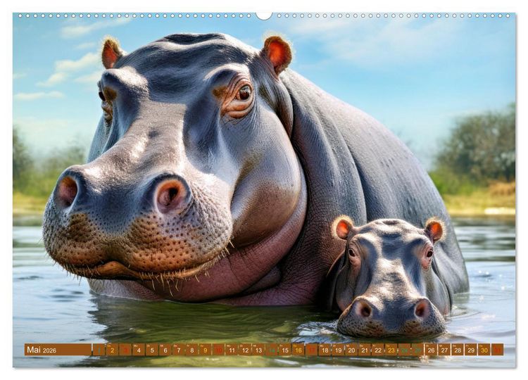 Produktbild: Tierkinder Afrikas - Entdecke ihre zauberhafte Welt (hochwertiger Premium Wandkalender 2026 DIN A2 quer), Kunstdruck in Hochglanz