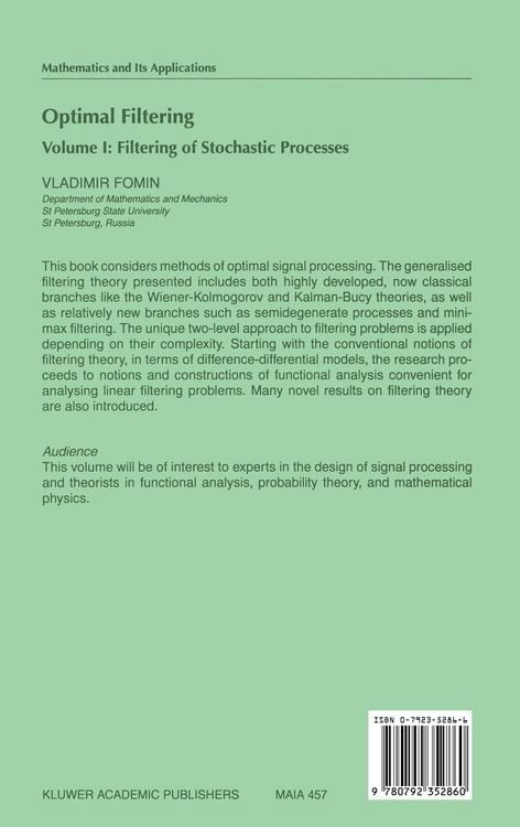 Produktbild: Optimal Filtering