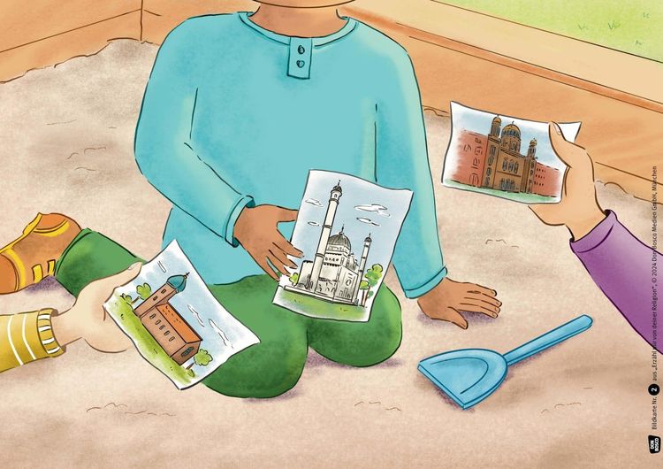 Produktbild: Erzähl mir von deiner Religion. Kamishibai Bildkartenset
