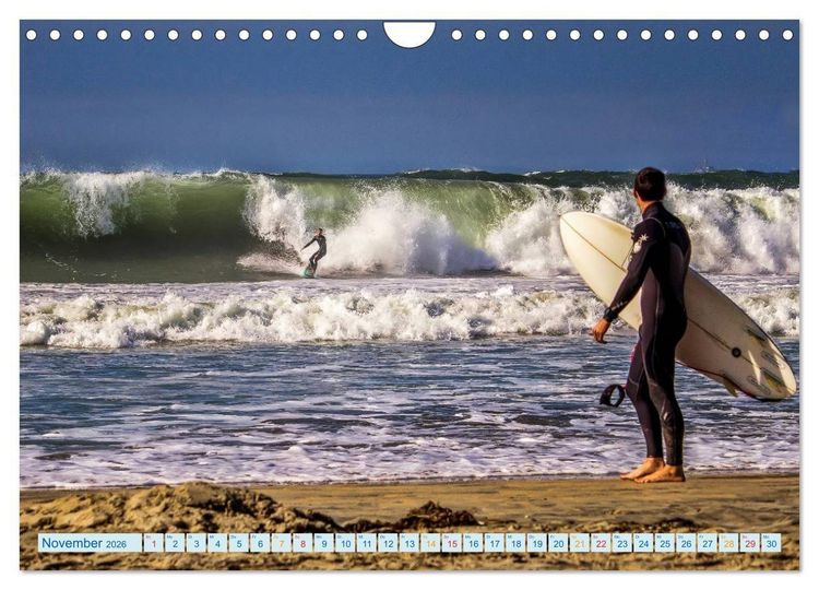 Produktbild: Surfen - Wasser, Wind und coole Typen (Wandkalender 2026 DIN A4 quer), CALVENDO Monatskalender