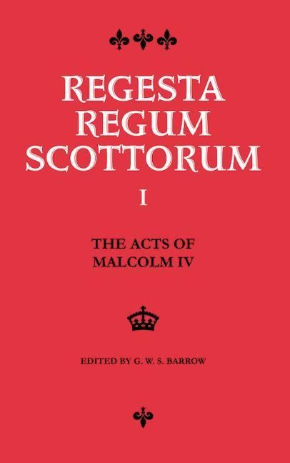 Produktbild: Acts of Malcolm IV (1153-1165)