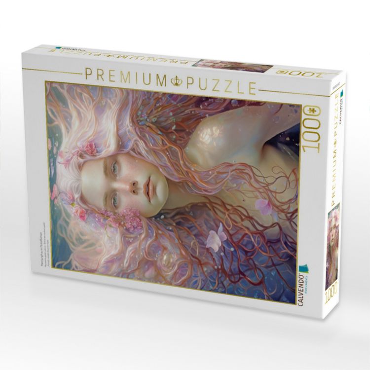 Produktbild: CALVENDO Puzzle Meerjungfrau in Pastellfarben | 1000 Teile Lege-Gr&ouml;&szlig;e 64x48cm Foto-Puzzle f&uuml;r gl&uuml;ckliche Stunden