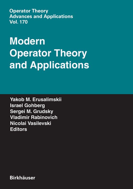 Produktbild: Modern Operator Theory and Applications