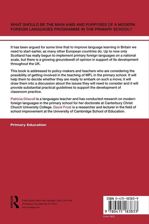 Produktbild: Teaching Modern Languages in the Primary School