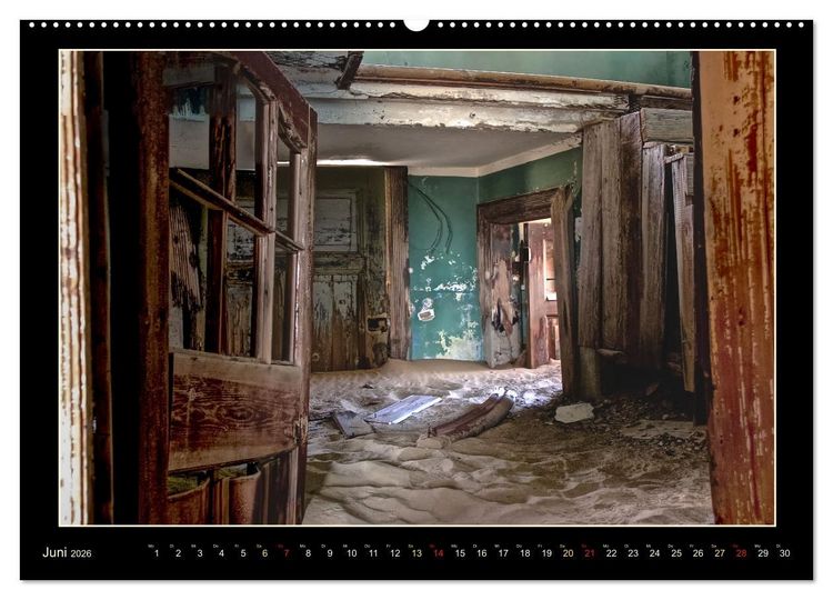 Produktbild: Geisterstadt Kolmannskuppe (hochwertiger Premium Wandkalender 2026 DIN A2 quer), Kunstdruck in Hochglanz