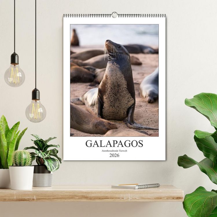 Produktbild: Galapagos - Atemberaubende Tierwelt (Wandkalender 2026 DIN A2 hoch), CALVENDO Monatskalender