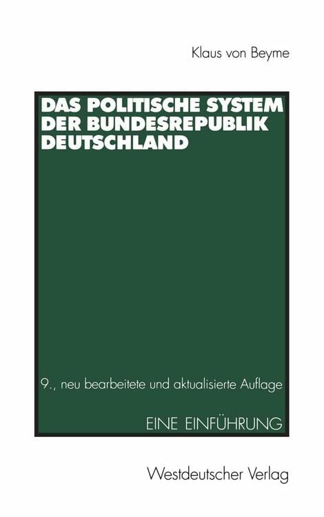 Produktbild: Das Politische System der Bundesrepublik Deutschland