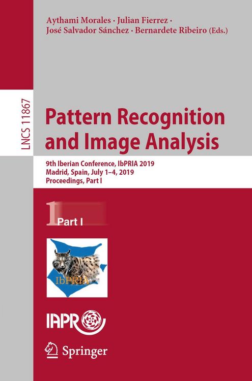 Produktbild: Pattern Recognition and Image Analysis