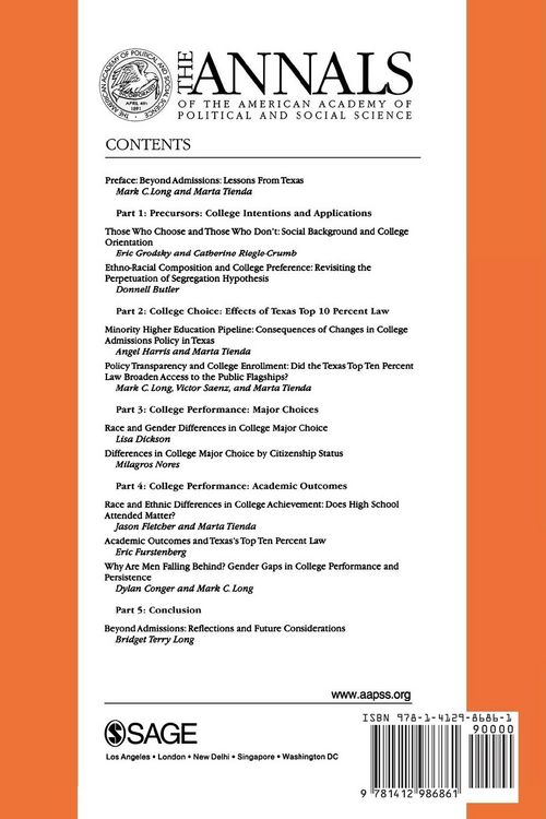 Produktbild: Beyond Admissions: Re-Thinking College Opportunities and Outcomes