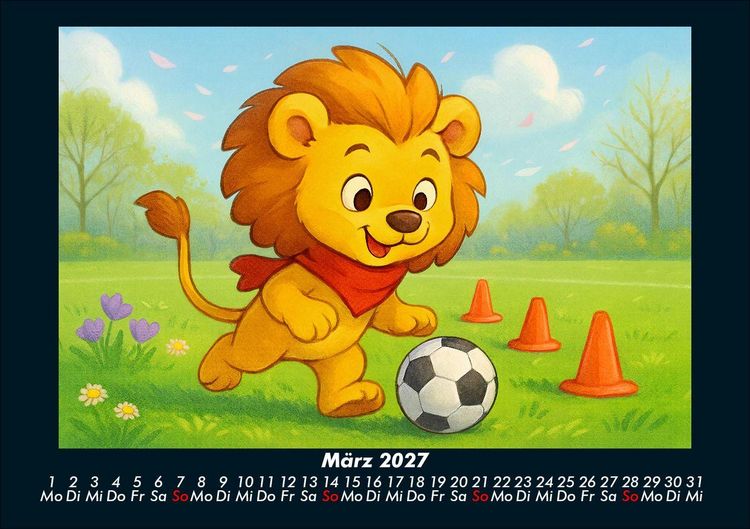 Produktbild: Buschi und das Fu&szlig;balljahr 2027 Fotokalender DIN A5