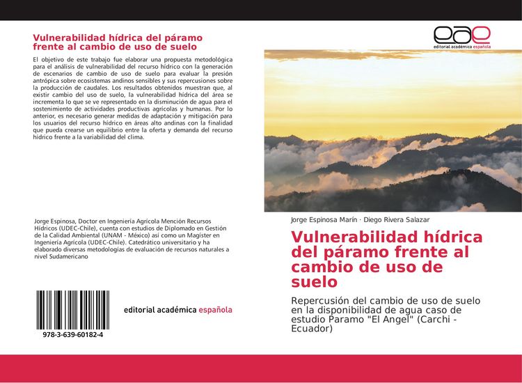 Produktbild: Vulnerabilidad h&iacute;drica del p&aacute;ramo frente al cambio de uso de suelo