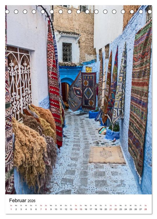 Produktbild: Marokko - Chefchaouen (Tischkalender 2026 DIN A5 hoch), CALVENDO Monatskalender