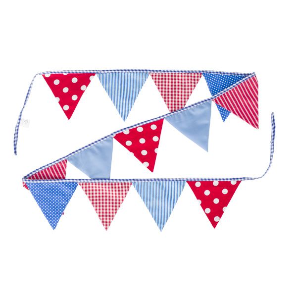 Produktbild: Goki 60768 - Wimpelkette blau-rot