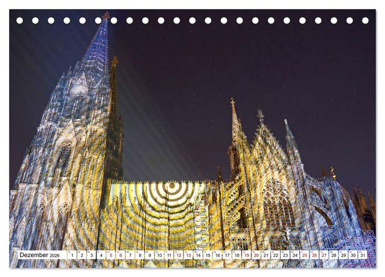 Produktbild: K&ouml;ln - Facetten einer Stadt (Tischkalender 2026 DIN A5 quer), CALVENDO Monatskalender