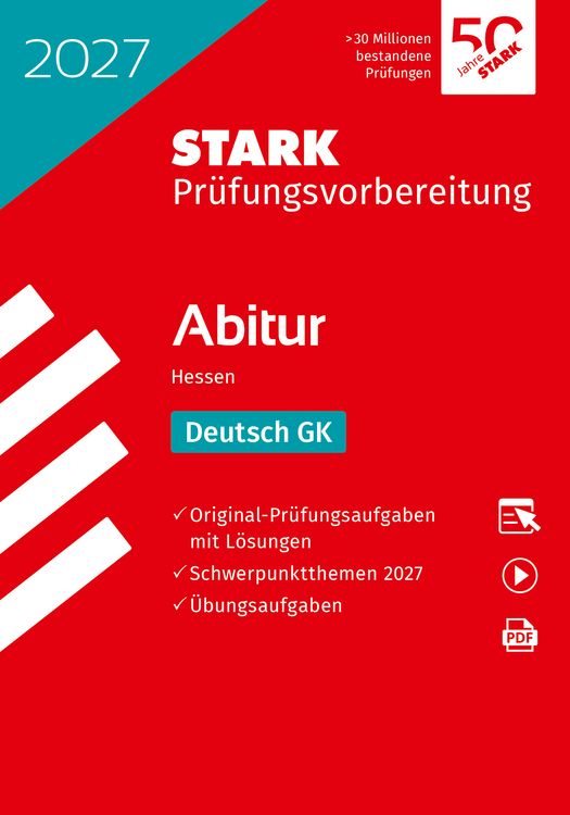 Produktbild: STARK Deutsch GK - Abitur 2027 Hessen - Pr&uuml;fungsvorbereitung