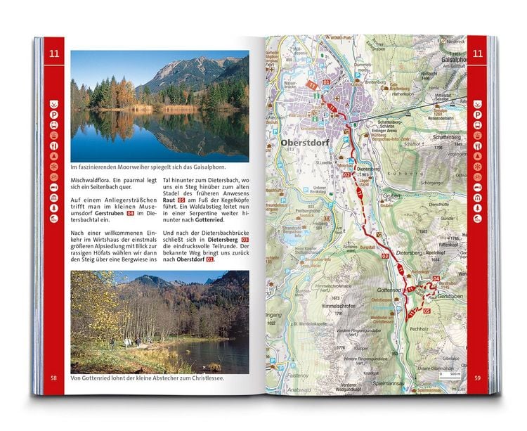Produktbild: KOMPASS Wanderf&uuml;hrer Allg&auml;u, Allg&auml;uer Alpen, 60 Touren mit Extra-Tourenkarte