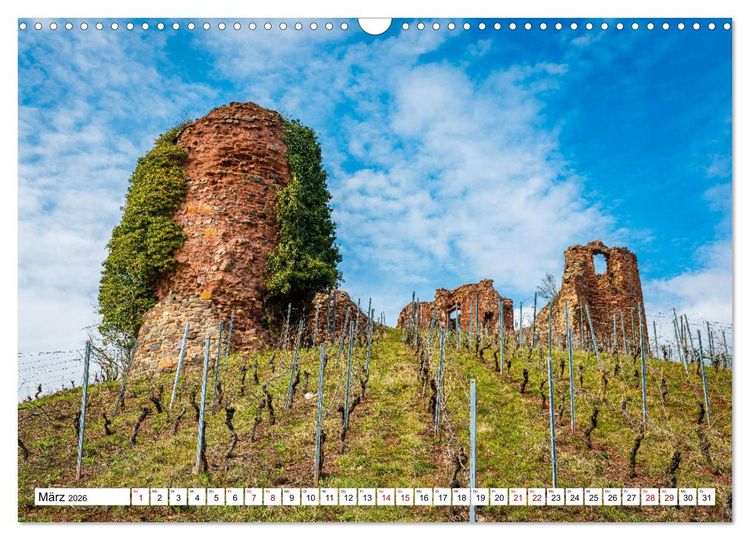 Produktbild: Burgen des Hunsr&uuml;cks (Wandkalender 2026 DIN A3 quer), CALVENDO Monatskalender