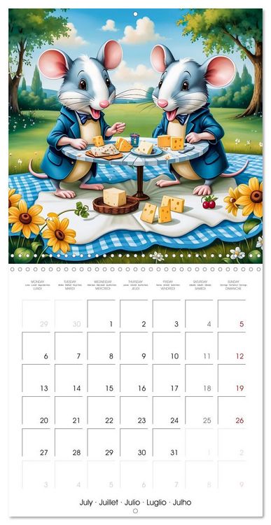 Produktbild: Mice dreams (Wall Calendar 2026 12 &times; 12 Inch) CALVENDO 12 Month Wall Calendar