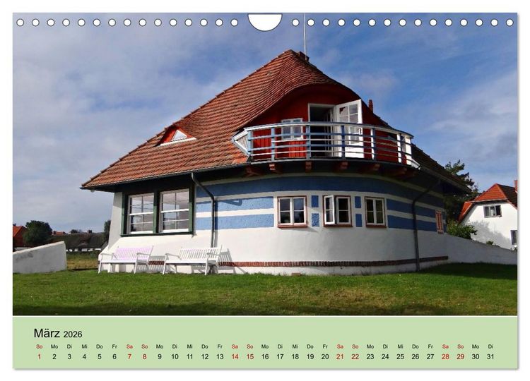Produktbild: Ostsee von Heringsdorf bis Hiddensee (Wandkalender 2026 DIN A4 quer), CALVENDO Monatskalender